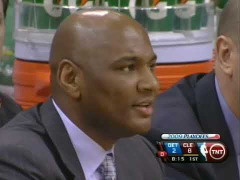 NBA Playoffs 2009 Game 2 Detroit Pistons Vs Cleveland Cavaliers Rip Hamilton Vs Lebron James