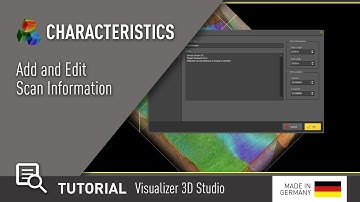 DETECTION SOFTWARE 💡 TUTORIAL [Add and Edit Scan Information] Visualizer 3D Studio