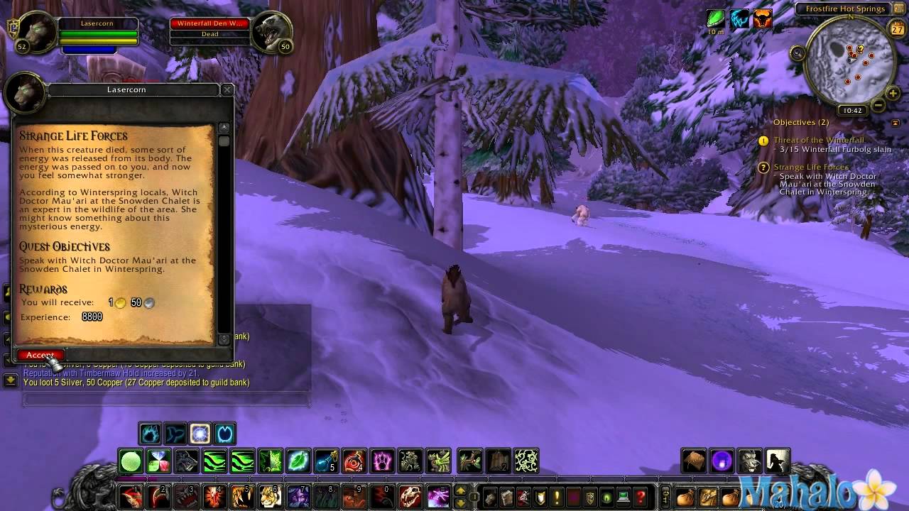 WoW Cataclysm Walkthrough Winterspring Part 1