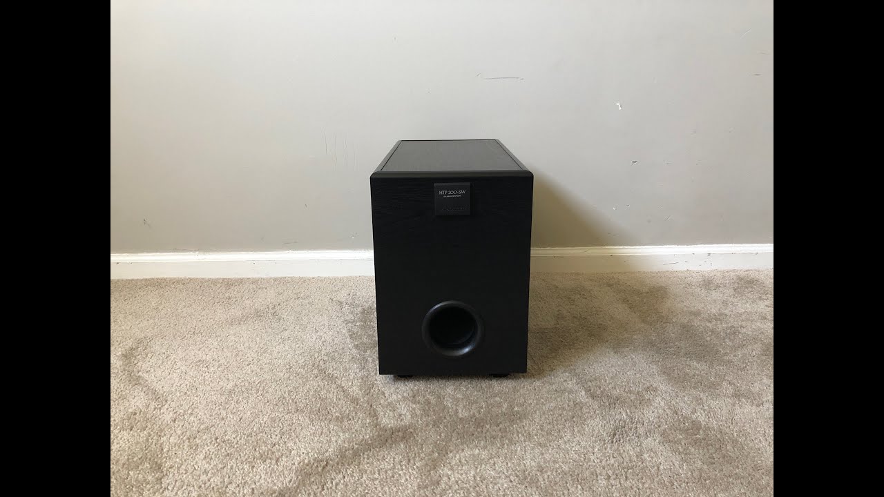 Pioneer HTP 200SW Home Theater Passive Subwoofer YouTube