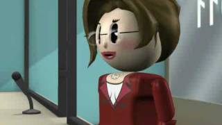 Xtranormal - A Lady's Bank Account gets blacklisted and Goes to Jail for 150 years