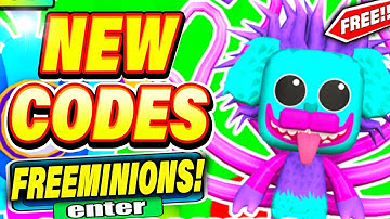 ALL *FREE MONSTER* MINION CODES in MINION SIMULATOR (Roblox Codes)