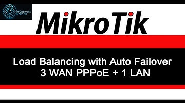 Load Balancing with Auto Failover   3 WAN PPPoE + 1 LAN #mikrotik #mikrotikrouter #mikrokontroller
