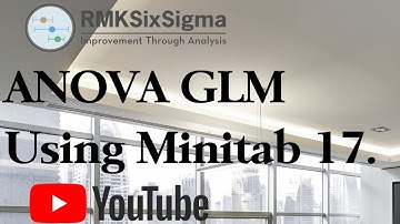 How to use the ANOVA GLM with Minitab 17