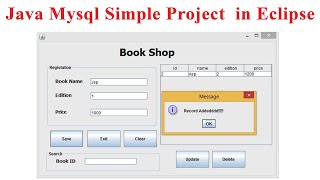 Java Mysql simple project  in Eclipse screenshot 5