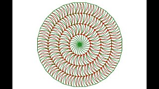Red Green Rose Repeated 6 times by L:system