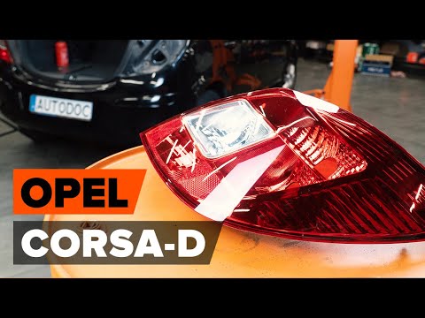 How to change rear light OPEL CORSA D [TUTORIAL AUTODOC]