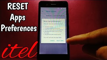 How to reset app preferences on itel Alpha Lite