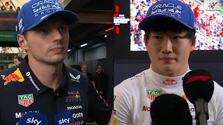 Max Verstappen  & Yuki Tsunoda Post Qualifying Interviews | Sao Paulo GP Brazil 2025