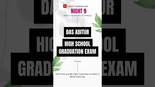 Night 9 | 5 Daily German Words Challenge 🇩🇪 #Shorts