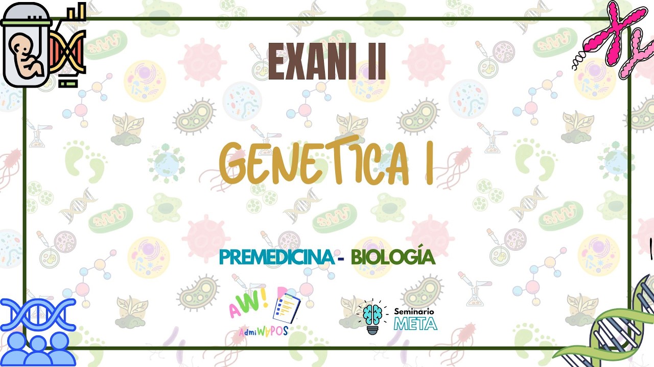 Genética I | Mitosis y Meiosis | Premedicina y Biología | EXANI II