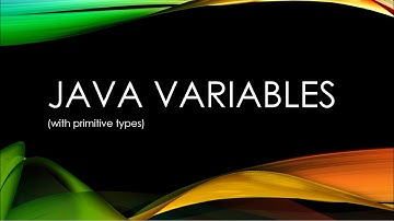 Java Variables
