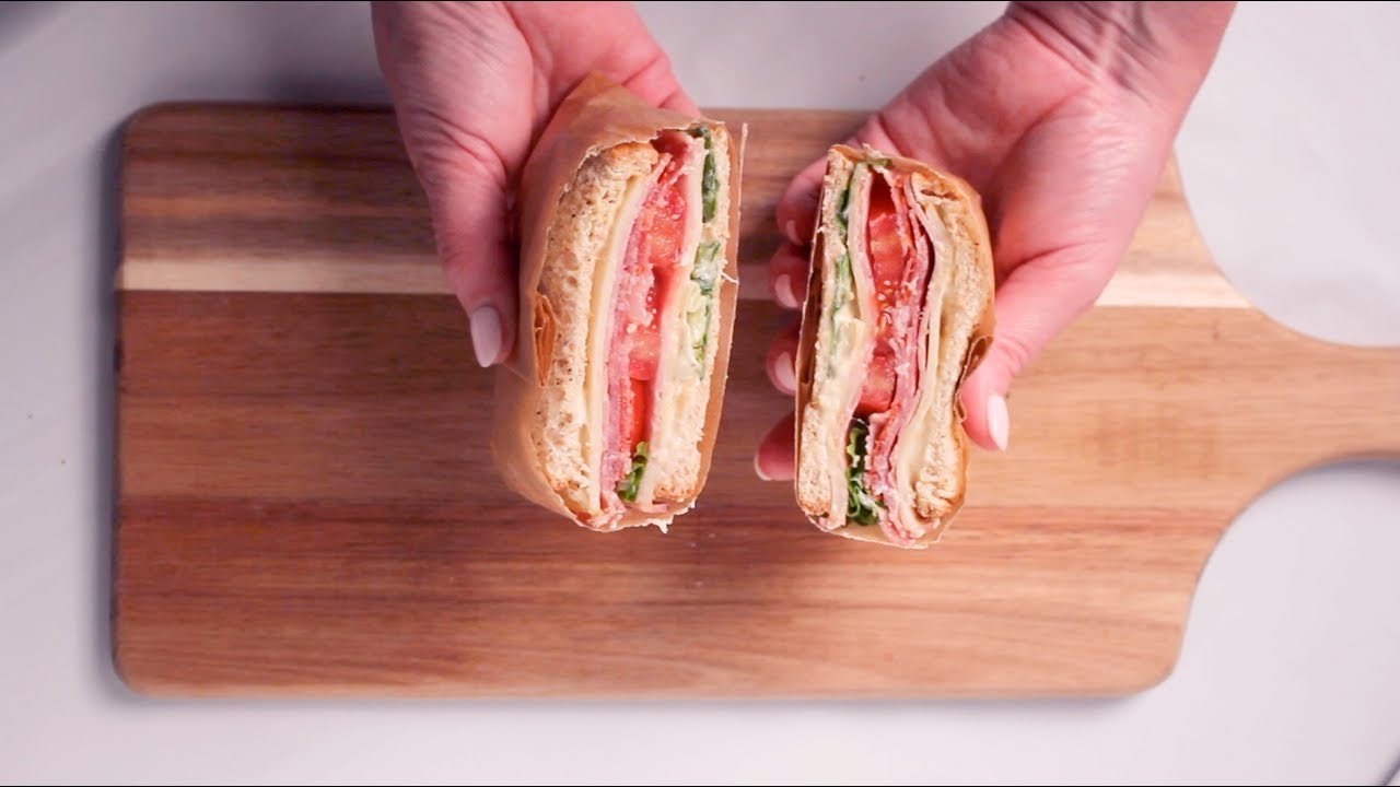 How To Wrap A Sandwich, No Plastic Baggie - On The Go Bites