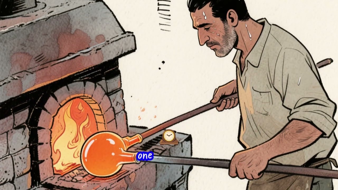 Fire + Breath = Glass 🔥🫧 (Real Moroccan Craft)