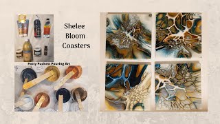 Nature Colored Shelee Art Bloom Coasters Shelee Discount Code Below