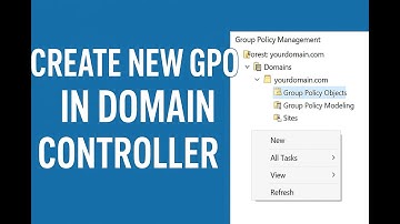 How to Create a New Group Policy Object (GPO) in Domain Controller | Step by Step