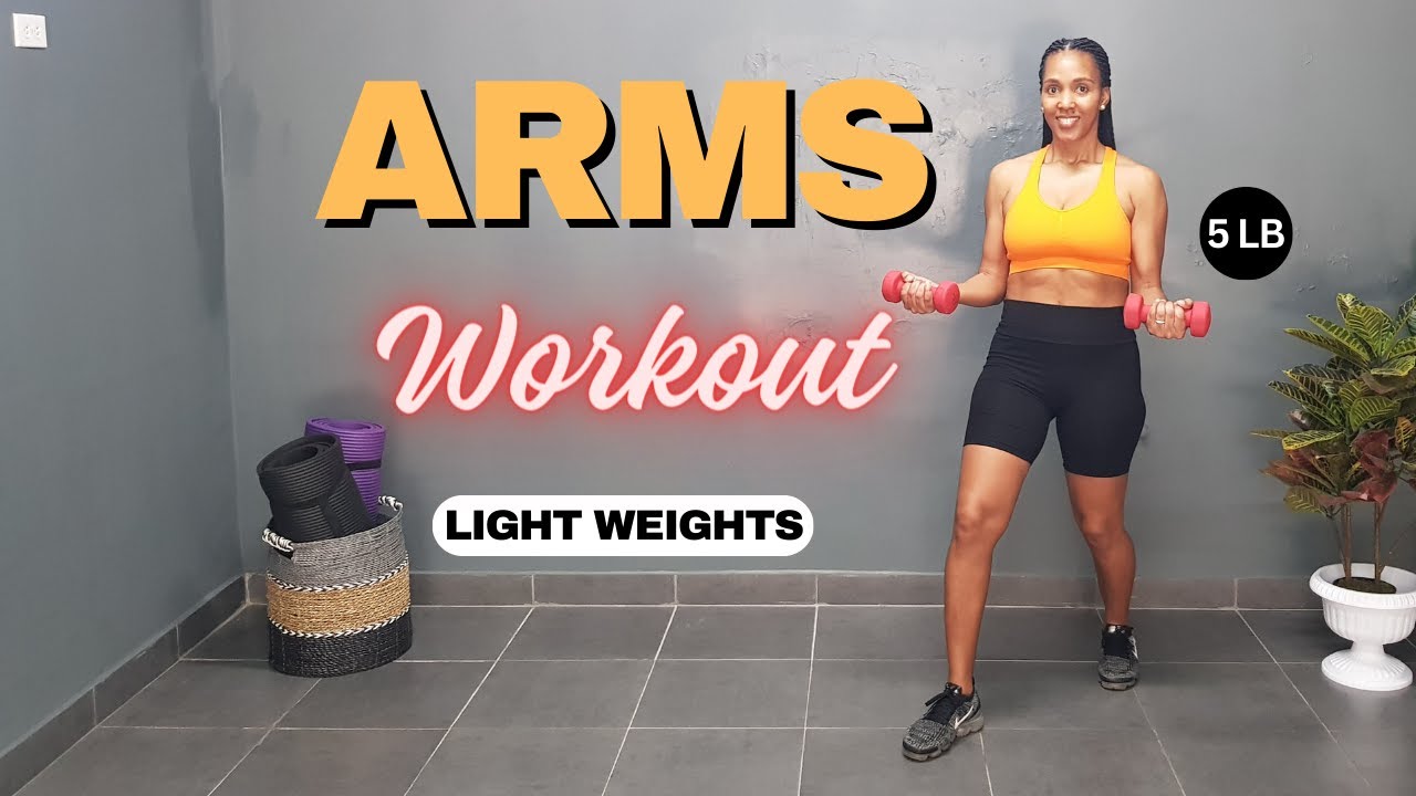 ARMS WORKOUT - 5LB WEIGHTS - 12 MINUTES - #fitness 