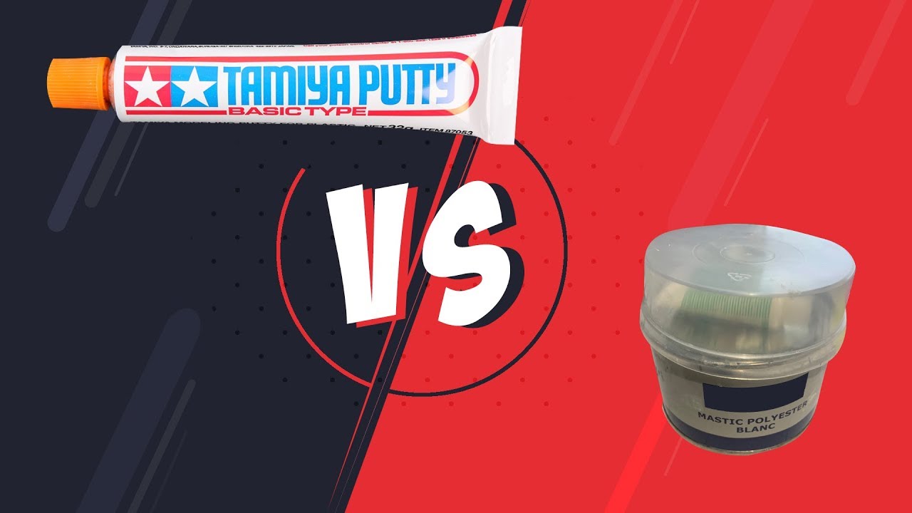 post-traitement] Mastic Tamiya Vs mastic polyester [impression 3D] 