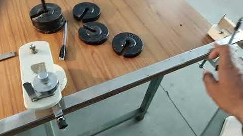 Young’s Modulus: Method of Flexure: Part 1/4