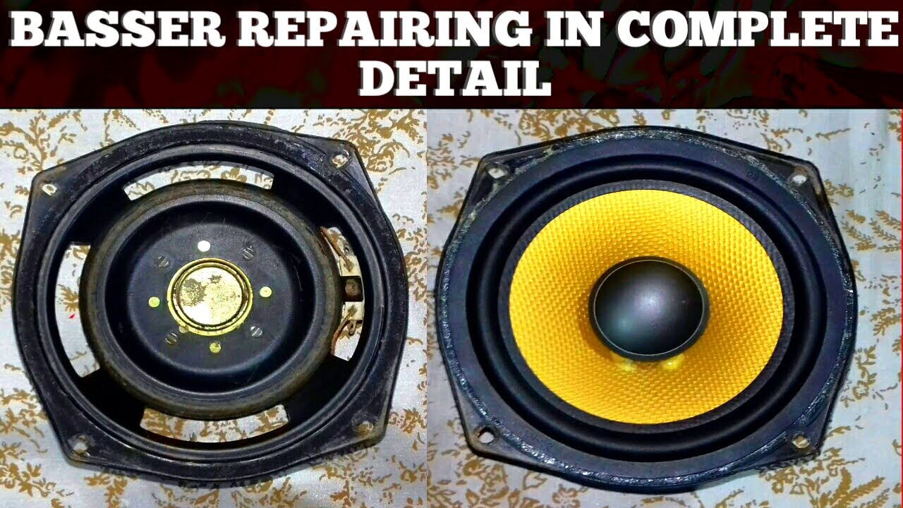 WOOFER BASSER REPAIRING SPEAKER REPAIRING HOW TO REPAIR WOOFER