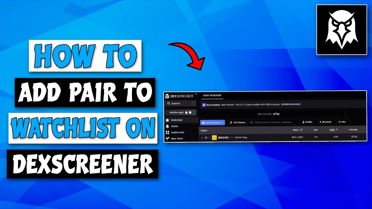 How To Add Pair To Watchlist On Dexscreener - YouTube
