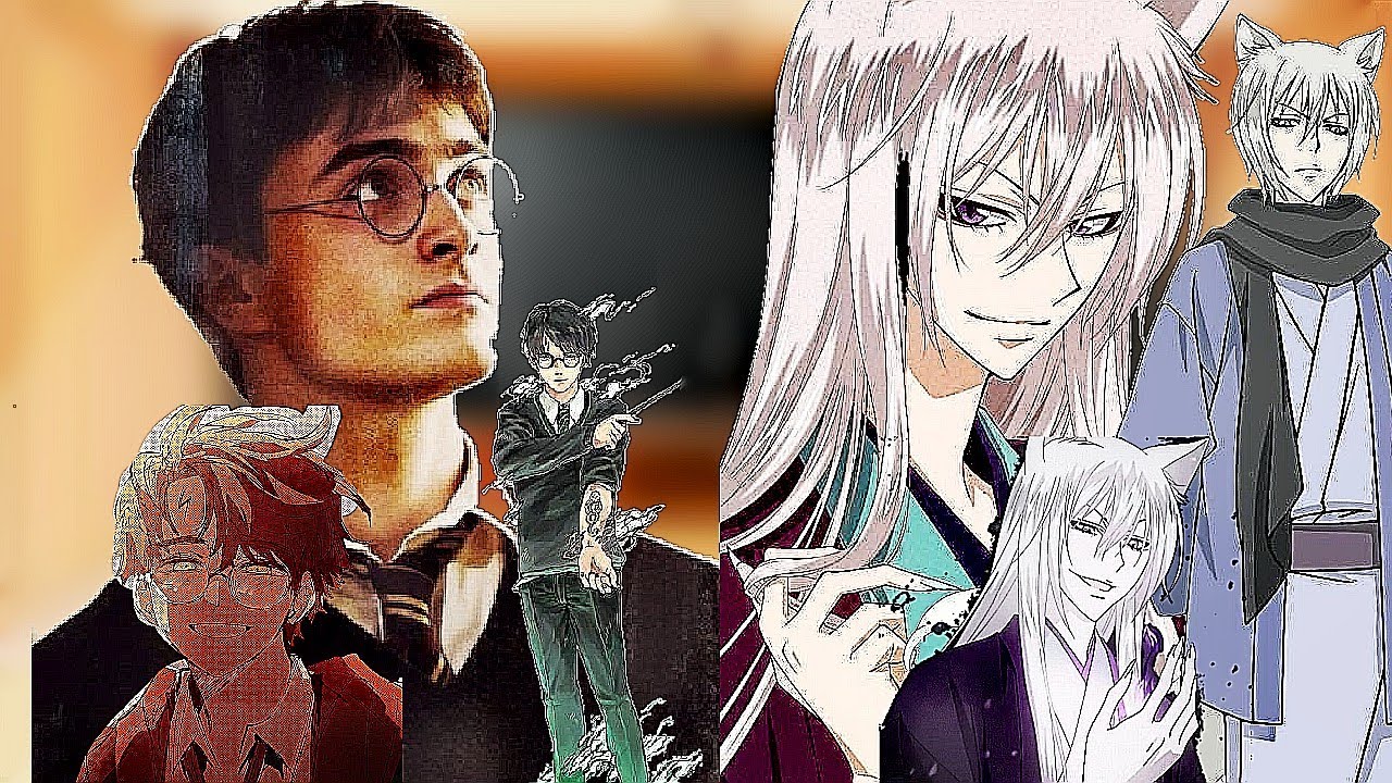 Harry Potter react to Harry as Tomoe/Реакция Гарри Поттера на Гарри это Томоэ