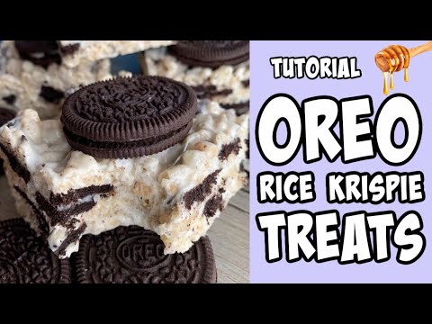 Oreo Rice Krispies Treats! Recipe tutorial #Shorts