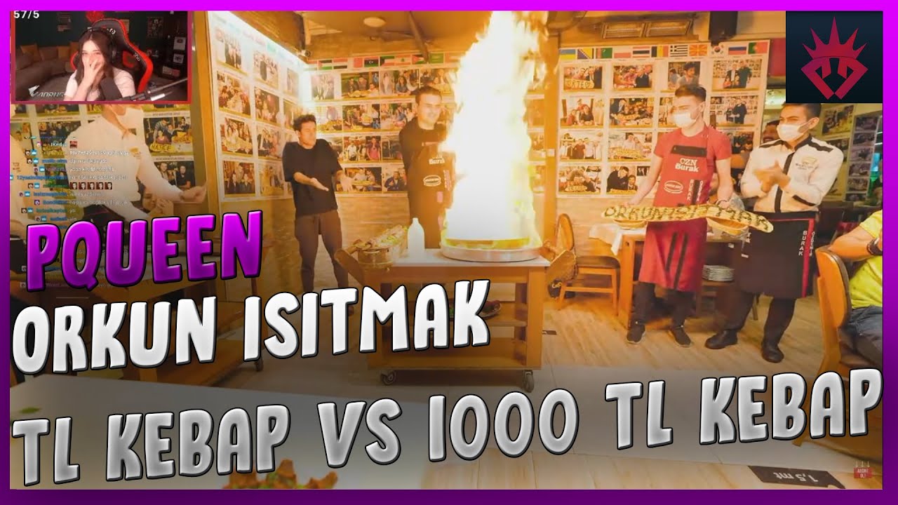 PQUEEN | ORKUN IŞITMAK 8 TL KEBAP VS 1000 TL KEBAP İZLİYOR