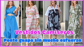 VESTIDOS CAMISEROS: LA FUSIÓN PERFECTA ENTRE FEMINIDAD Y COMODIDAD - BELLAS IDEAS PARA TU ARMARIO