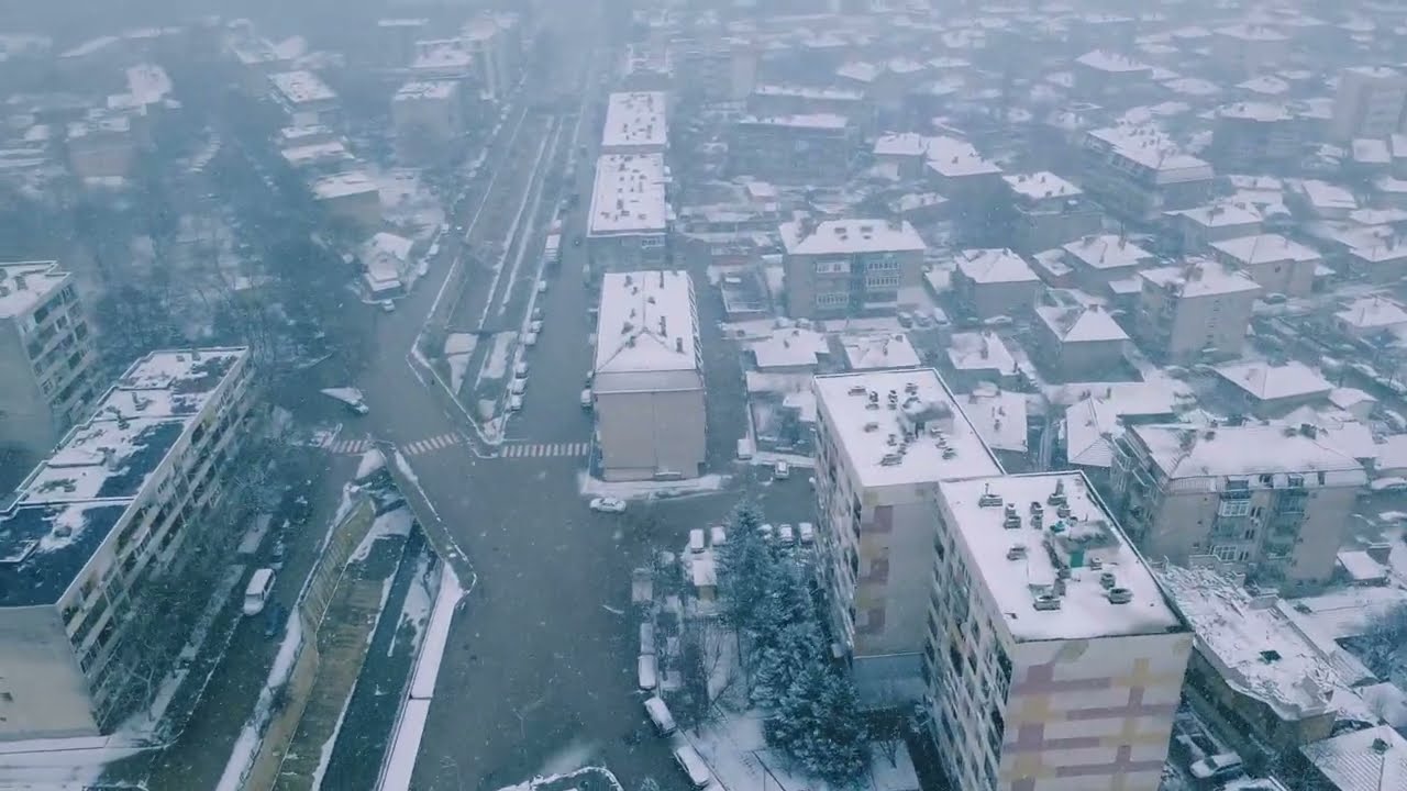 Сняг над град Провадия