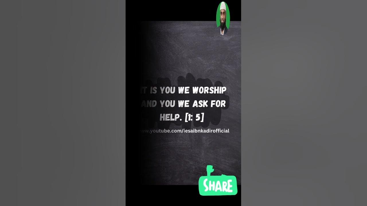 Surah Al Fatihah Chapter 1 Verses 5 Iesa Ibn Kadir YouTube surah-al-fatihah-chapter-1-verses-5-iesa-ibn-kadir-youtube