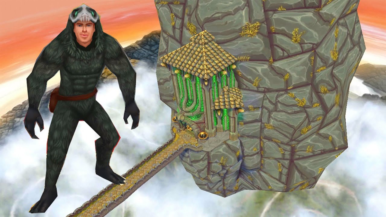 TEMPLE RUN 2 GAMEPLAY GUY DANGEROUS DEMON MONKEY IN SKY SUMMIT MAP 2021 - FULL SCREEN - HD