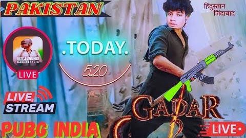 PUBG MOBILE INDIA LIVE STREAM OFFICIAL PZ ||  GADER 2 THUMBNAIL|| official PZ is going live!