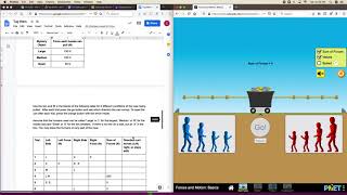 PhET Simulation How To--Forces & Motion Basics