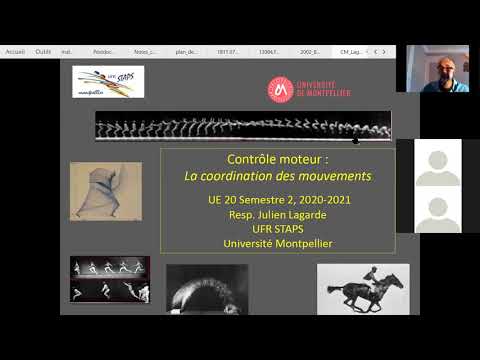 Cours magistral # 1 : Coordination et contrôle moteur, L1 STAPS Montpellier