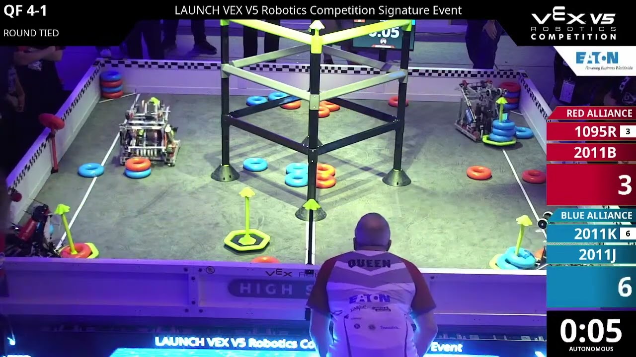 Launch Sig - Default Division - QF #4-1 - 1095R & 2011B vs 2011K & 2011J - Auton