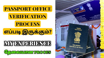Passport Office Verification Process in Tamil | My Experience | Requirement Documents | Vicky Views