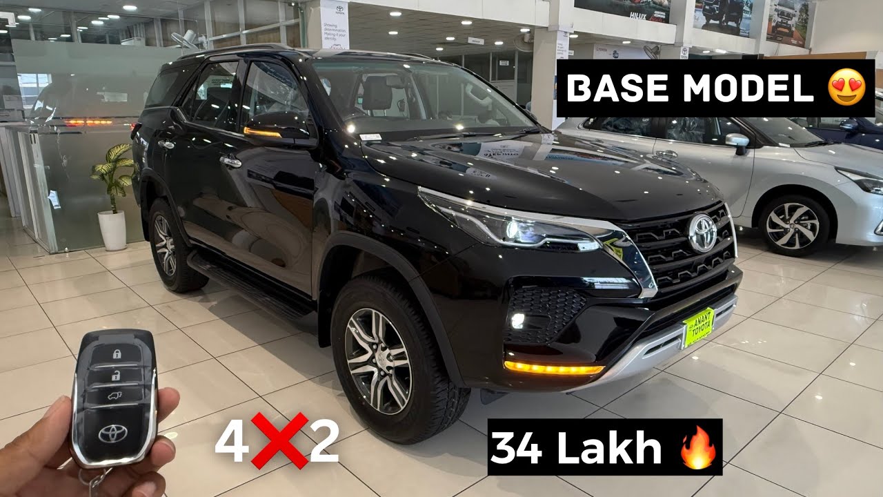 New Fortuner 2025 ❤️ Updated Base model 😍 Diesel Black colour 🔥 @34L VFM