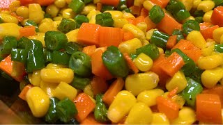 15 Minute Buttered Vegetables Recipe! ASMR