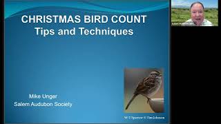 Salem Oregon Area Christmas Bird Count Tips and Techniques Webinar