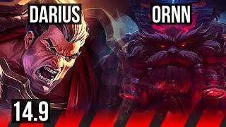 DARIUS vs ORNN (TOP) | 1800+ games, 40k DMG | EUW Diamond | 14.9