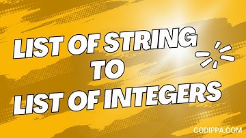 Convert list of string to integers java in 3 ways | Covers java 8