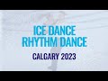 Ice dance rhythm dance  calgary 2023  worldjfigure