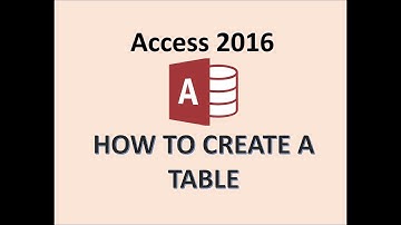 Access 2016 - Creating Tables - How To Create a New Table in Microsoft MS Design & Datasheet View