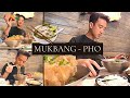 mukbang • 🍲 PHO TAI GAN (Rare Beef & Tendon) & JUICY meat & tendon BONE 🍖 PHOHOLIC in Stanton, CA