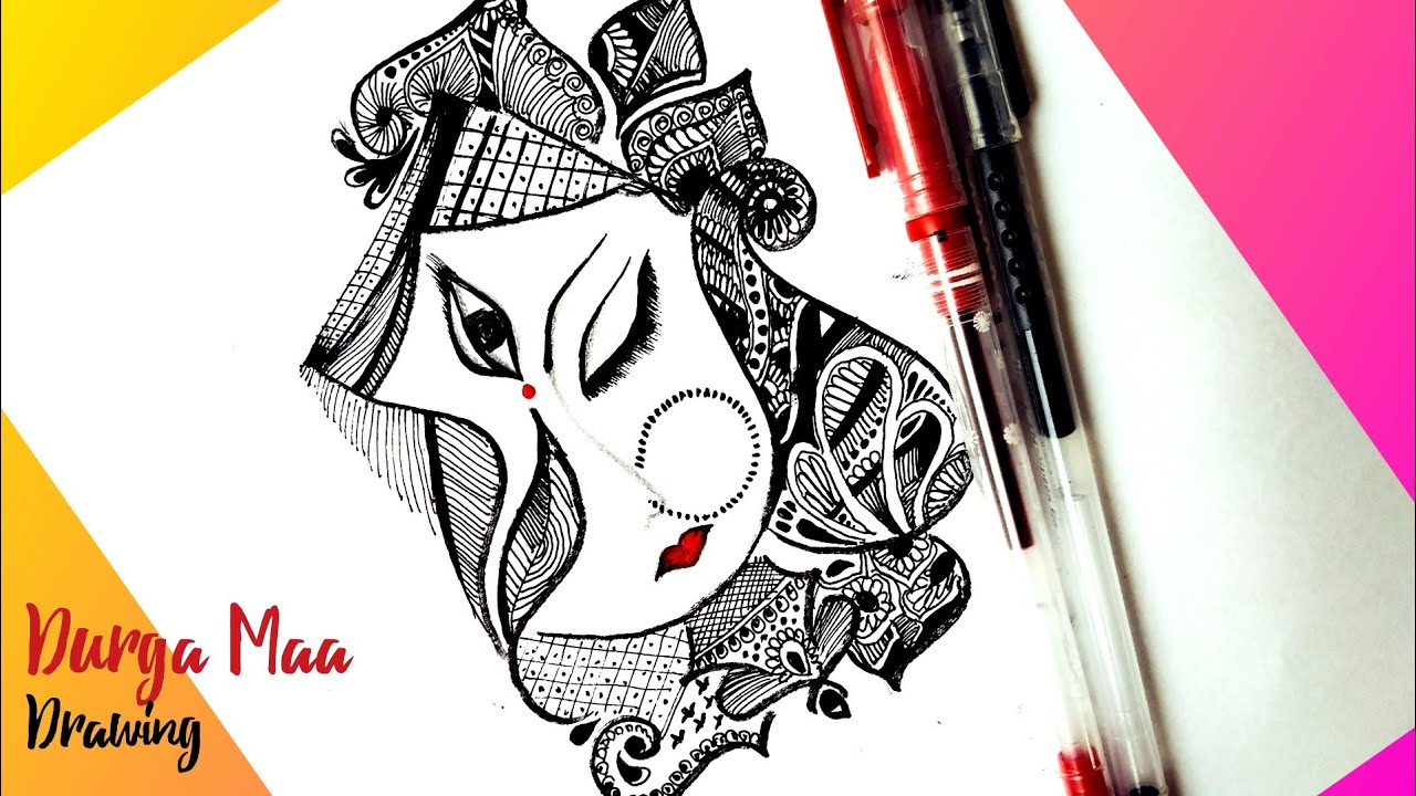 Bengali artist Sanatan Dinda draws Goddess Durga's sketch sporting a hijab