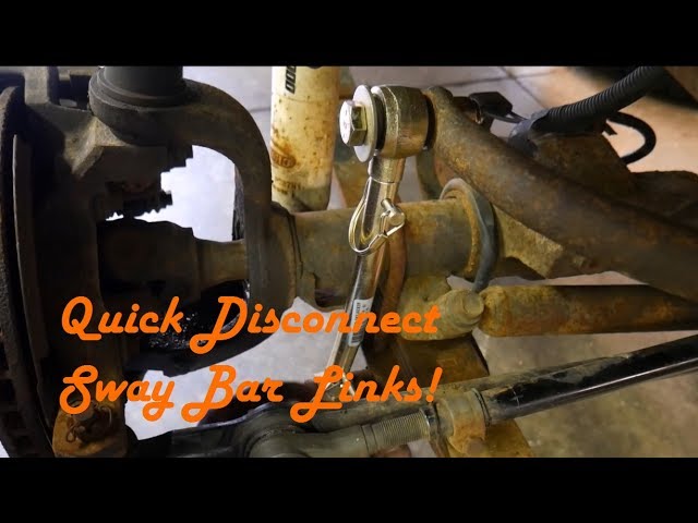 How to Install Quick Disconnect Sway Bar Links On a Jeep Wrangler - Motor  Maintenance - YouTube