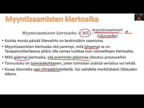 Video: Mikä on hyvä myyntisaatavien kiertonopeus?