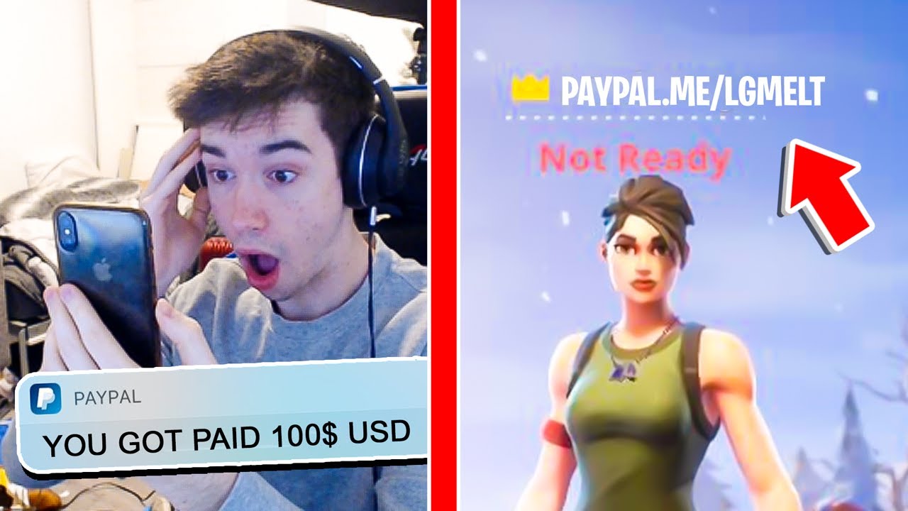 I put my PAYPAL in my FORTNITE NAME and MADE THIS MUCH...
