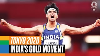 🇮🇳 🥇 India's gold medal moment at #Tokyo2020 | Anthems